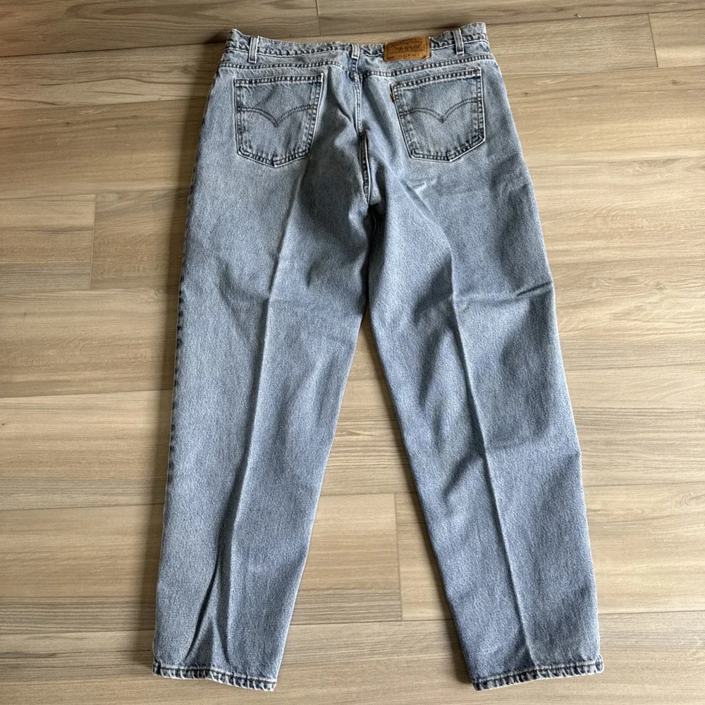 Vintage Orange Tab Levi's 560 Loose Fit Tapered Jeans Mens Sz 40x32 Made‎ USA #1